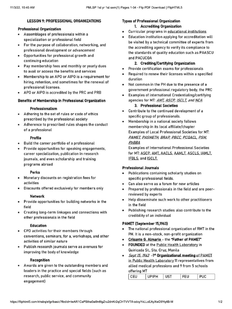 Pmls 1 | PDF