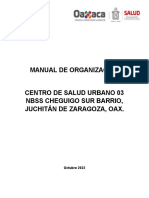 Manual de Organización. Cheguigo Sur Barrio