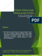 Bimbingan Teknis Final Penulisan Pengajuan Paten (10 Okt 2022) JRL (Final)