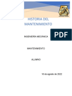 Historia del Mantenimiento Industrial