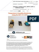 Monitoramento de Temperatura e Umidade Usando o ESP-01 e DHT e o AskSensors Cloud - 8 Etapas - Instructables