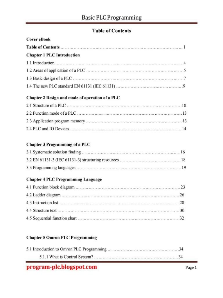 Basic PLC Programming Document | PDF