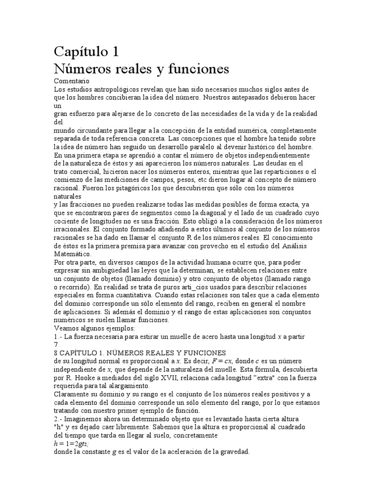 Funciones de los Números Reales | PDF | Métodos y materiales de enseñanza