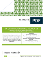 Observacion y Revision Documental