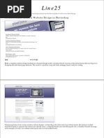 Line25.Com Tutorials Create a Clean Modern Website Design in Photoshop