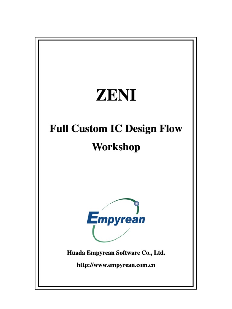 Full Custom IC Design Workshop Guide | PDF | Computer Engineering ...
