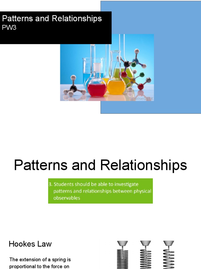 PW3 Patterns and Relationships | PDF | Electrical Resistance And ...