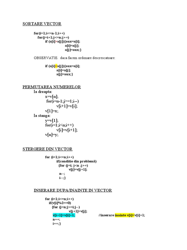 Modificarea Vectorilor | PDF