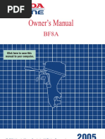 Honda BF8A Owners Manual