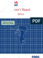 Honda BF8A Owners Manual