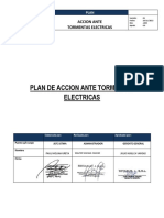 Plan de Trabajo Ante Tormentas Electricas