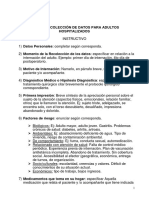 Guia de Recolección de Datos para Adultos Hospitalizados