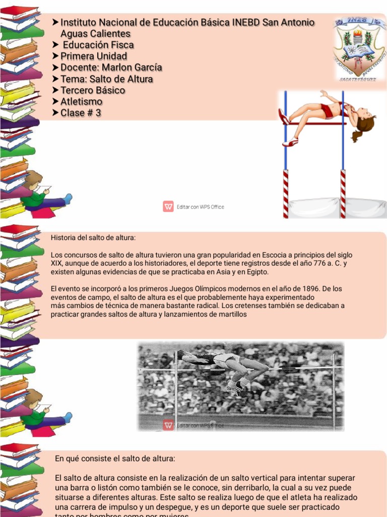 Presentación # 3 Tercero Basico | PDF | Deporte del atletismo | Deportes