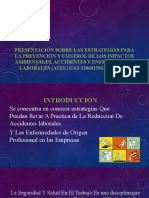 Estrategias para La Prevencion y Control de Impactos Ambientales, Accidentales y Enfermedades Laborales 1