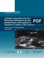 Quién Responde Por Los Derechos Humanos de Las Poblaciones Más Pobres