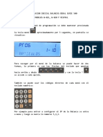 Configuración inicial balanzas Dibal serie 500