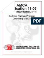 Amca Publication 11-03: Certified Ratings Program Operating Manual