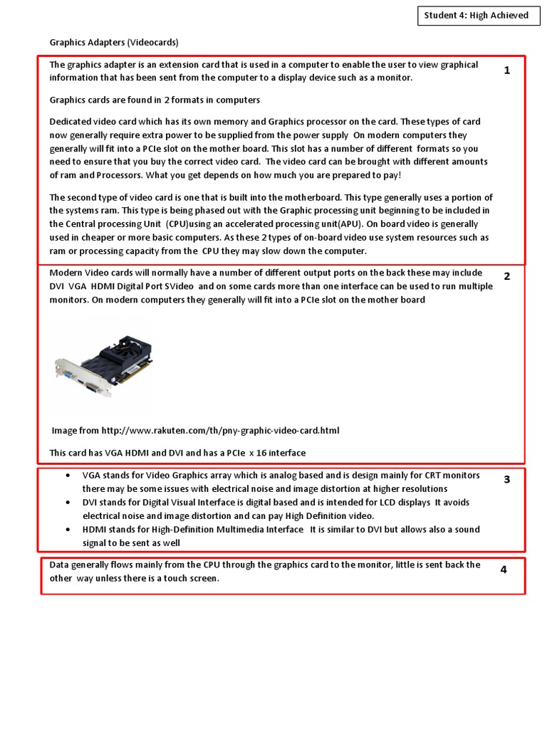 Adapter Cards PDF Hdmi Electronics