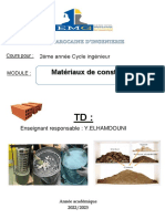 TD MATERIAUX DE CONSTRUCTION