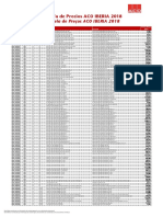 Tabela Preços Aco 2018