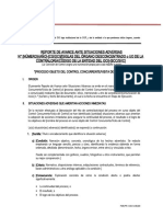 F05 (PR-GSCS-06) 00 Reporte de Avance Ante Situaciones Adversas