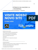 PEQUENO HISTÓRICO DA SAÚDE E A FISIOTERAPIA MODERNA - NovaFisio