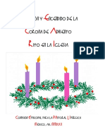 Bendición y encendido de la corona de Adviento en la Iglesia