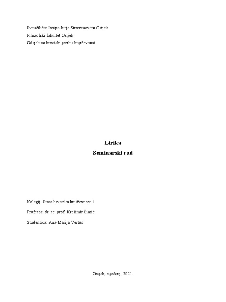 Lirika | PDF