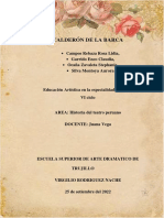 Calderón de la Barca  informe