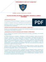 Politica Nacional de Vivienda y Urbanismo