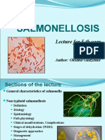 NTS LECTURE: SALMONELLOSIS CAUSES AND SYMPTOMS