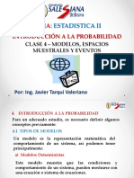 Clase 4 ESTADISTICA II Introducción A La Probabilidad - Espacios Muestrales y Eventos