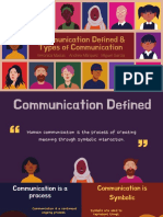 Communication Defined & Types in 40 Characters