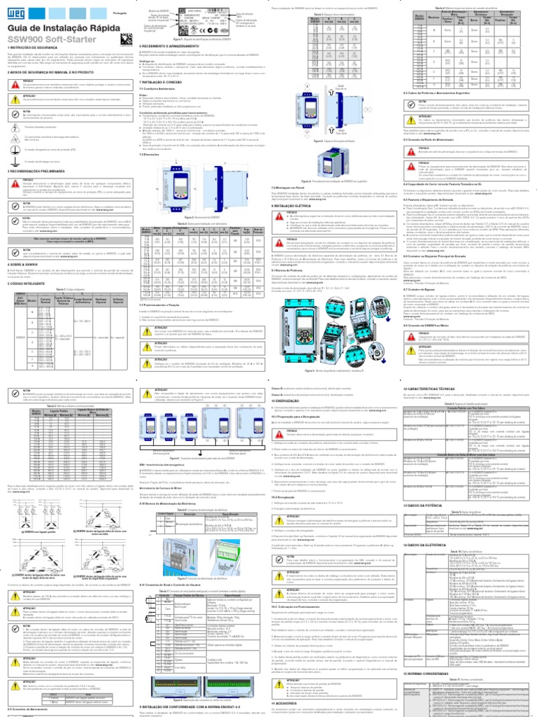Weg ssw900 guia de instalacao rapida 10005473915 pt pdf fus vel