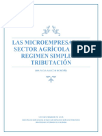 Las Microempresas y El Sector Agicola en El Regimen Simple de Tributación