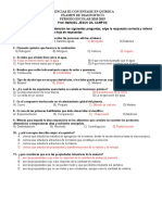 Química III examen diagnóstico 2018-2019 preguntas sobre sustancias puras mezclas átomos