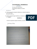 Práctica Calificada #2 - Matemática Ii