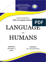 Language and Humans