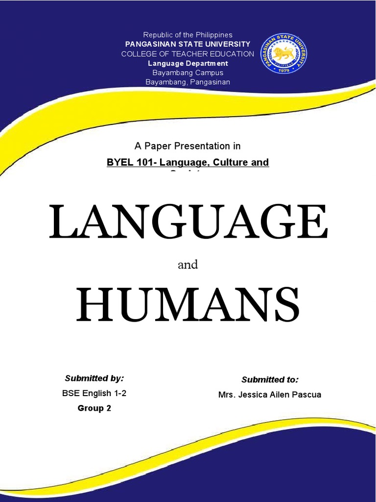 Language and Humans | PDF | Human Communication | Cognition