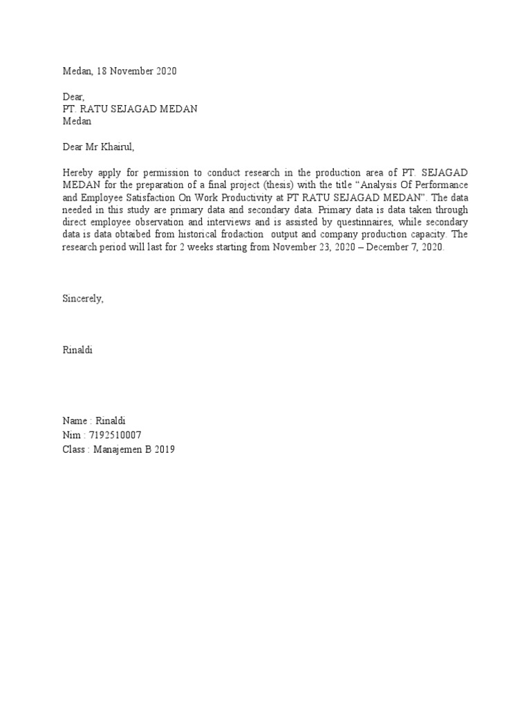 Business Letter | PDF