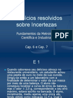 Resolvidos Exercícios Metrologia Cap6-7