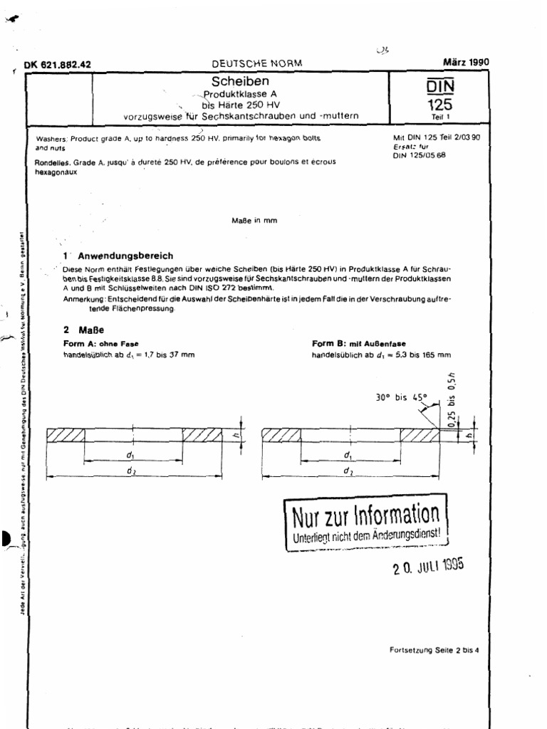 Din 125 | PDF
