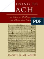 Daniel R. Melamed - Listening To Bach - The Mass in B Minor and The Christmas Oratorio-Oxford University Press (2018)