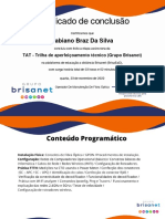 Certificado de Conclusão: Fabiano Braz Da Silva