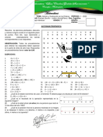 Examen Adición y Sustracción en Z