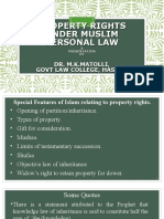 Property Rights Under Muslim Personal Law
