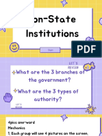 Non State Institutions 1
