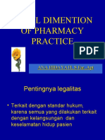 LEGAL DIMENSION OF PHARMACY PRACTICE