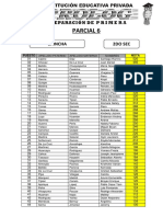 Chincha Secondary School Partial Exam 6 Rankings