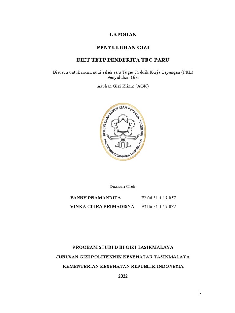 Diet TETP untuk Penderita TBC Paru | PDF | Pengembangan Diri